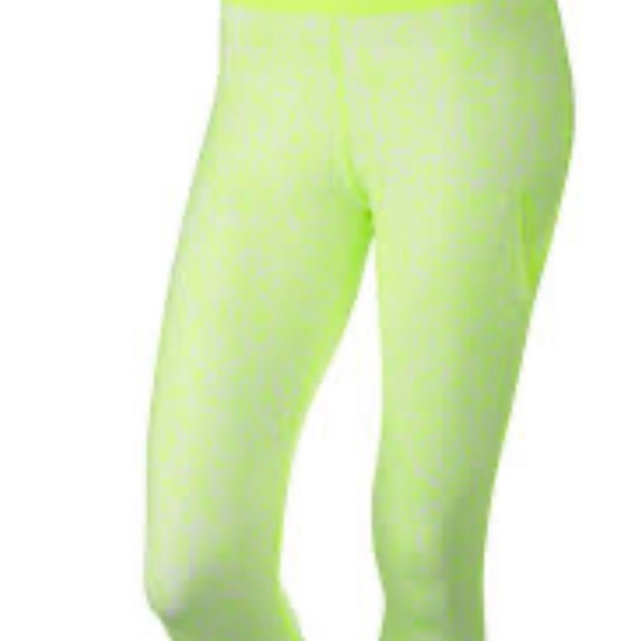 Nike WOMENS Bright Lime Leggings - Picture 1 of 13